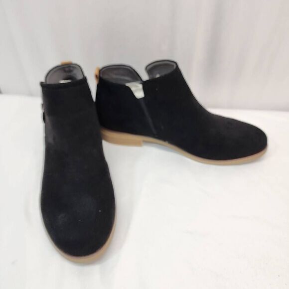 Dr Scholls T Astir Bootie Shoes Black Womens Size 8M Side Zip Ankle - Picture 2 of 7